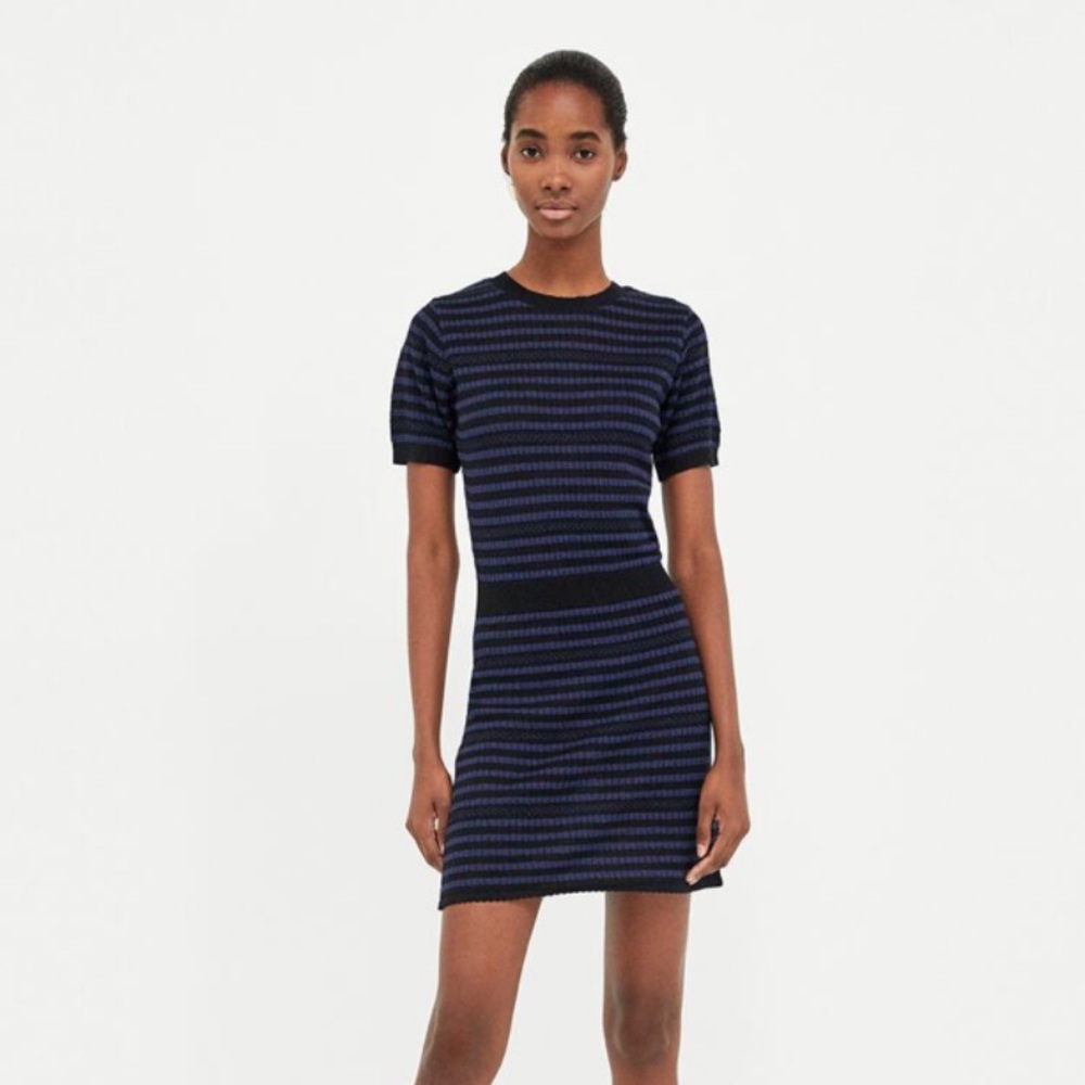 Zara Striped knit dress
